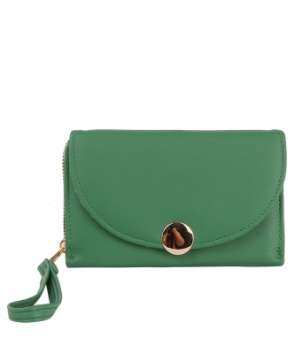 Fashion Flap Wallet Wristlet GLW-0143 EMERALD